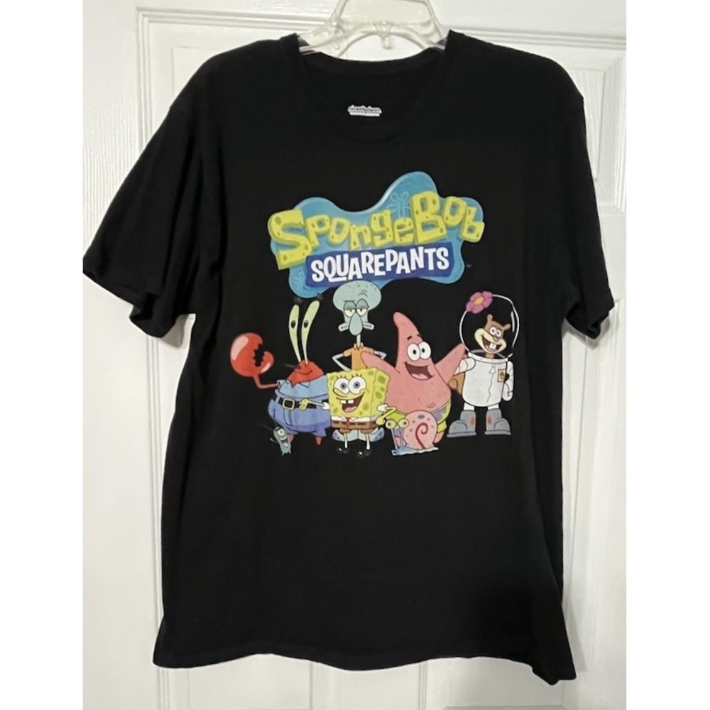 Nickelodean SpongeBob SquarePants & Friends‎ Black Tshirt XL